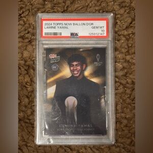 2024 Topps Now Ballon D’Or Lamine Yamal PSA 10